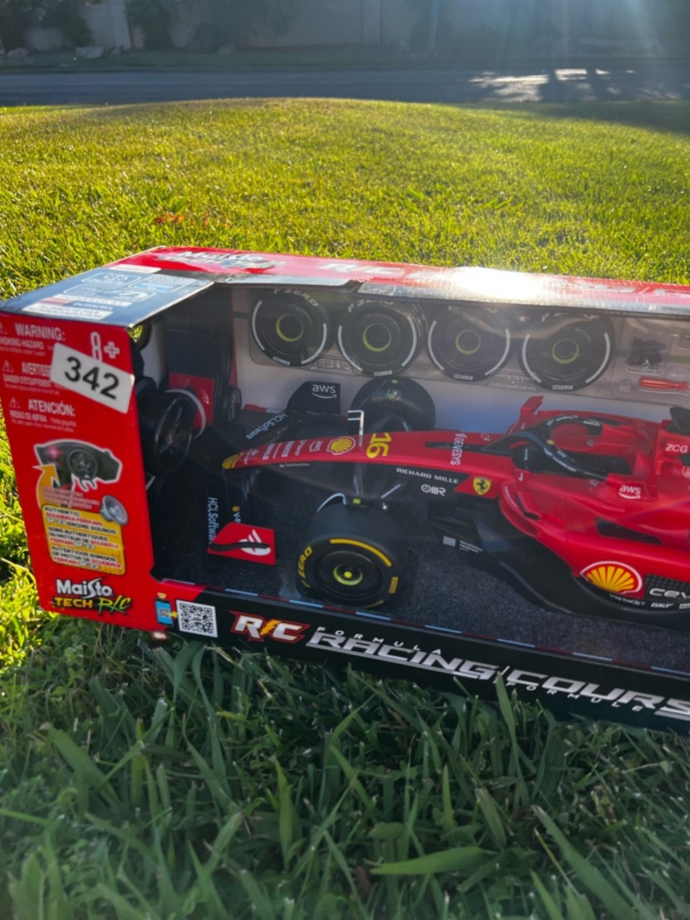 Ferrari Red RC Racing Car - Kids Remote Control Vehicle - Picture 3 of 8
